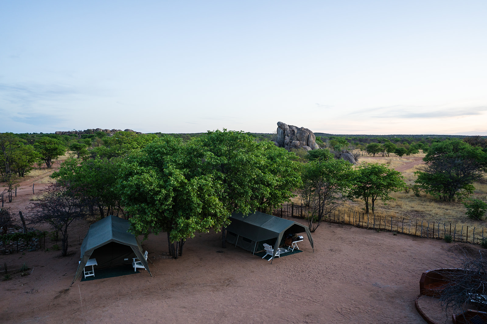 Bush camp & Duncan campsite