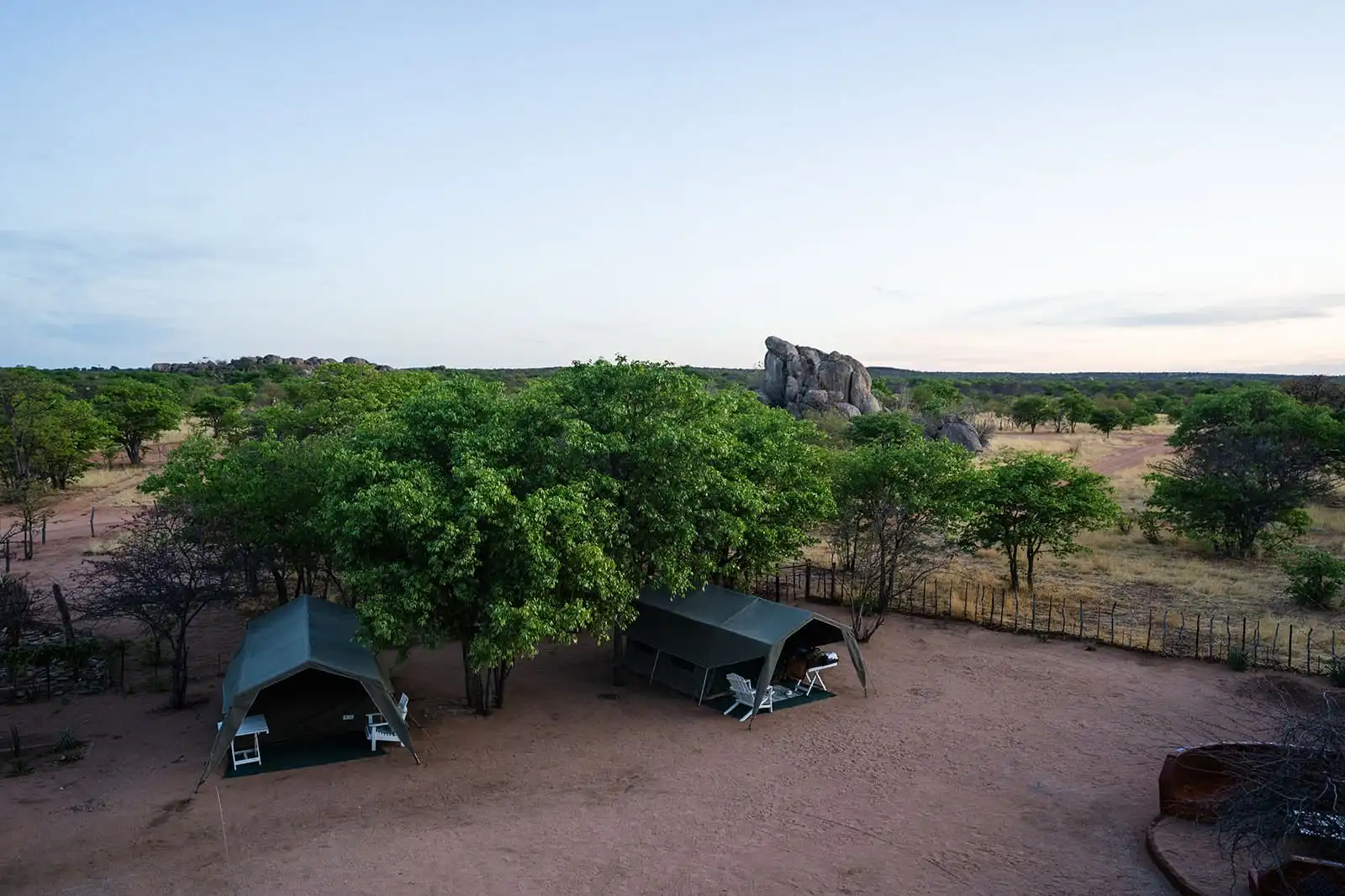 Bush camp & Duncan campsite
